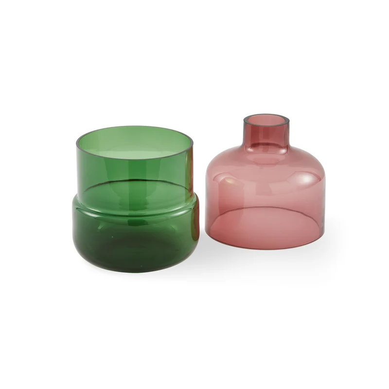 Formy Vase S in Rosa und Grün