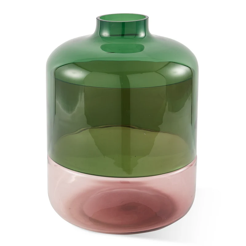 Formy Vase L in Rosa und Grün