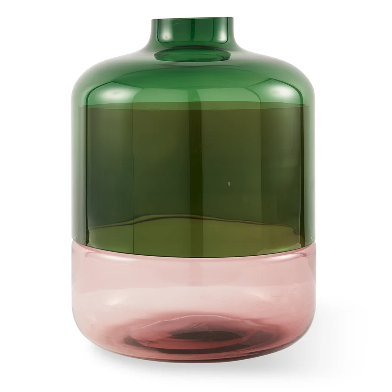 Formy Vase L in Rosa und Grün