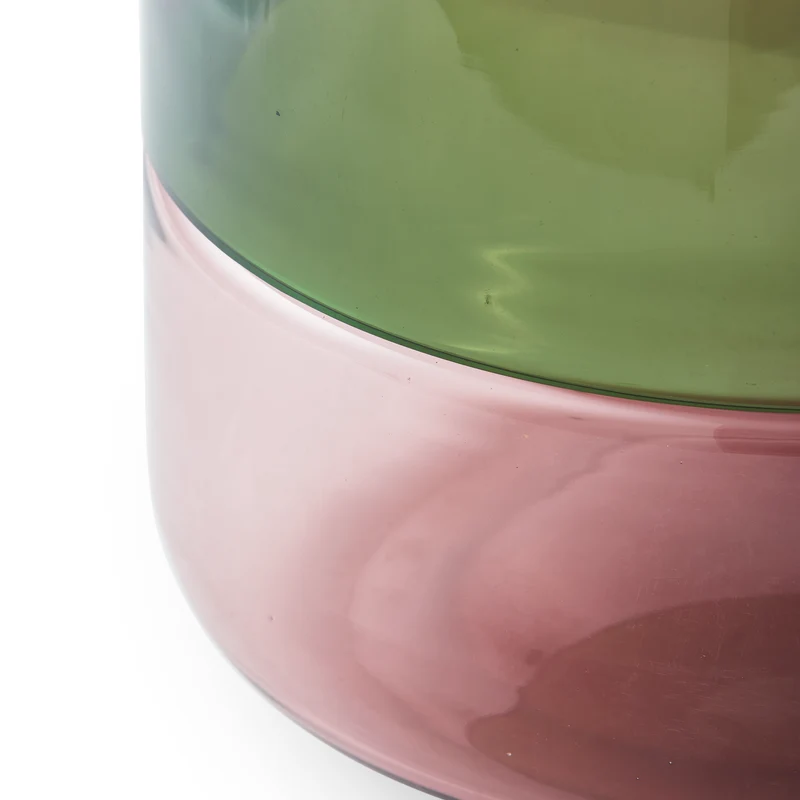 Formy Vase L in Rosa und Grün