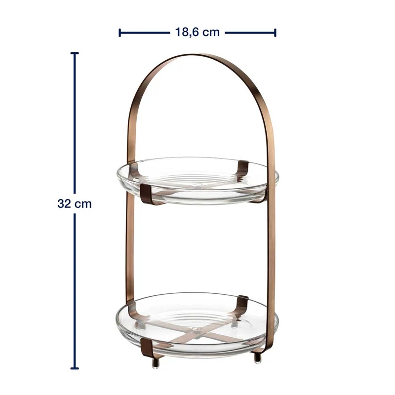 Etagere CUCINA kupfer 2-teilig