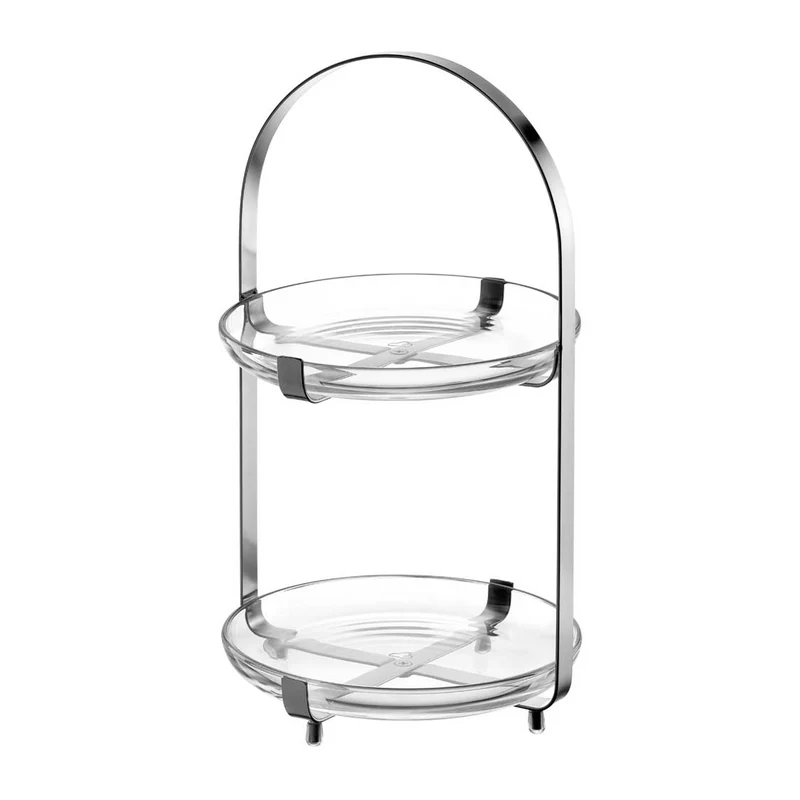 Etagere CUCINA silber 2-teilig