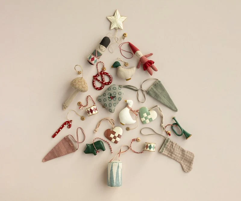 Maileg TROMMEL rot groß Ornament ca. 7x5 cm Stofftrommel Baumschmuck