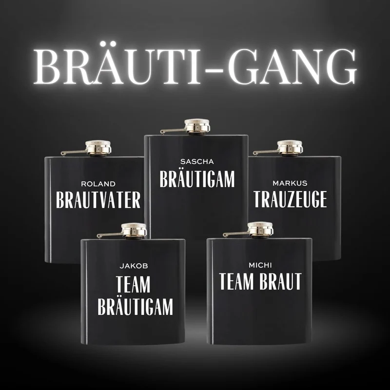 Personalisierter Flachmann