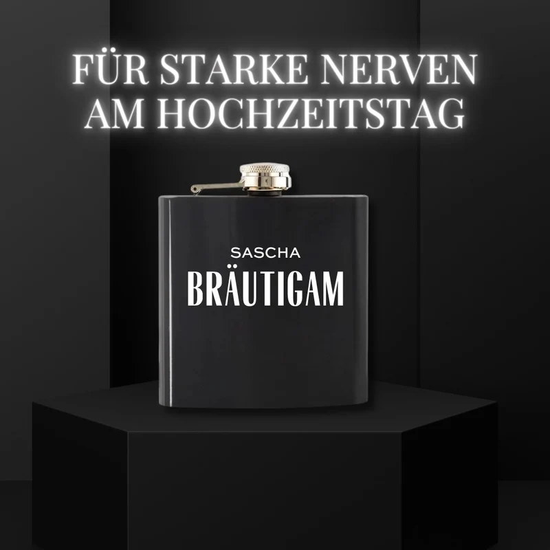 Personalisierter Flachmann