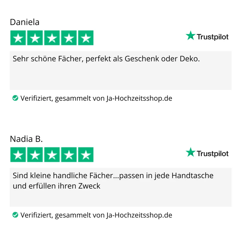 Fächer weiß
