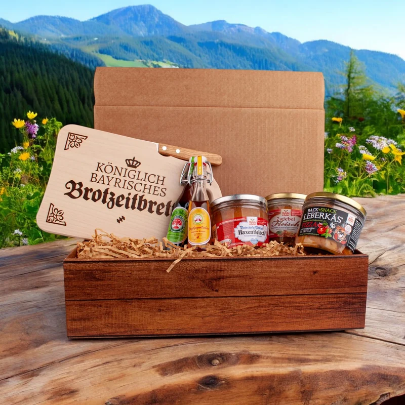 Geschenkbox "Fleisch is mei G'mias"