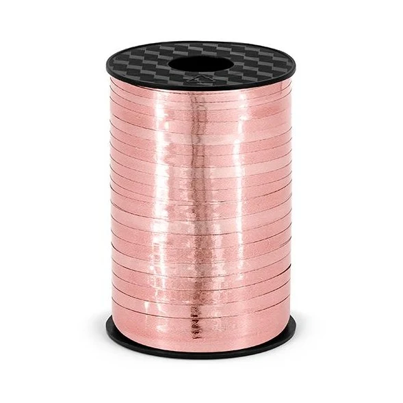 Geschenkband / Ballonband glänzend rosegold