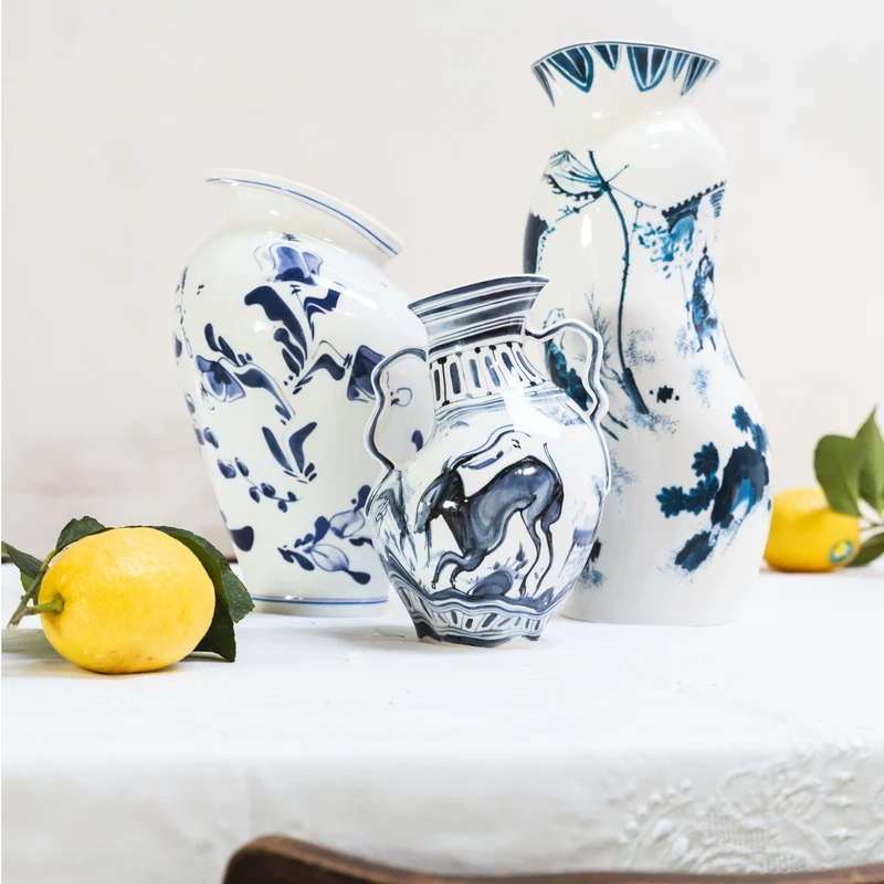 Classics on Acid Vase FLORAL DELFT H30cm