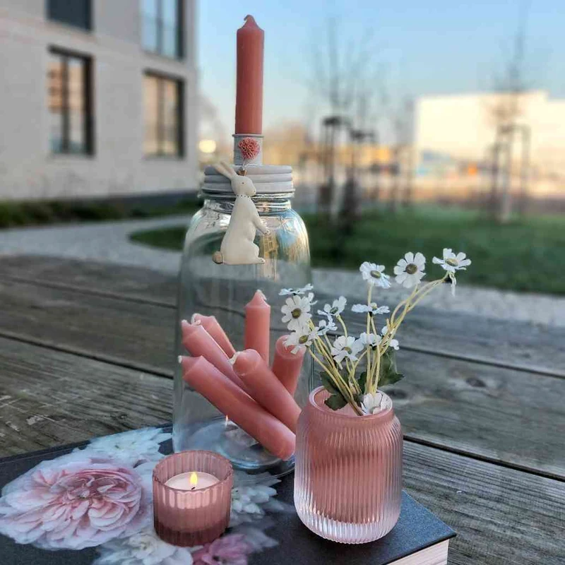 Maileg Osterhasen Anhänger 5er Set Metall-ORNAMENTE Dekoanhänger