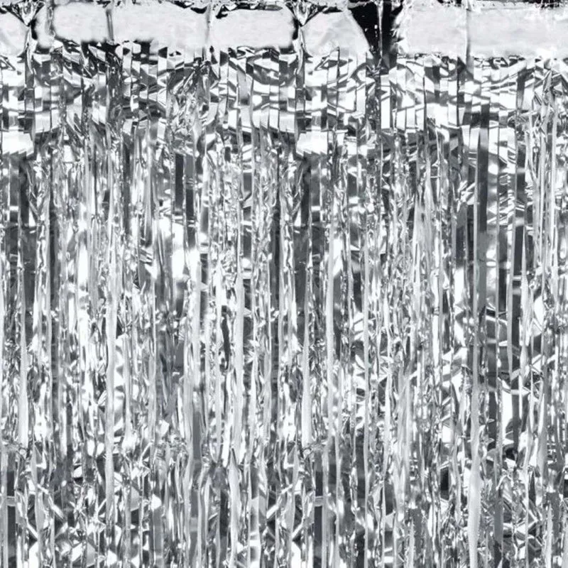 Türvorhang Lametta 100x200cm | Silber