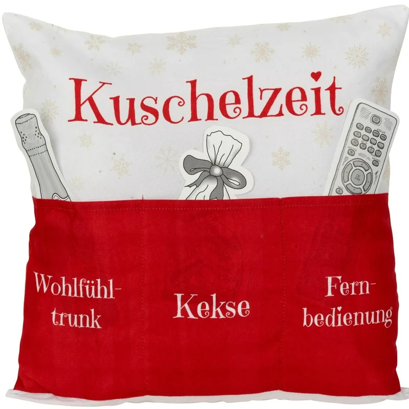 Geschenk Kissen Kuschelzeit