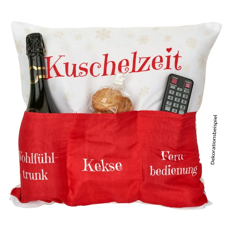 Geschenk Kissen Kuschelzeit