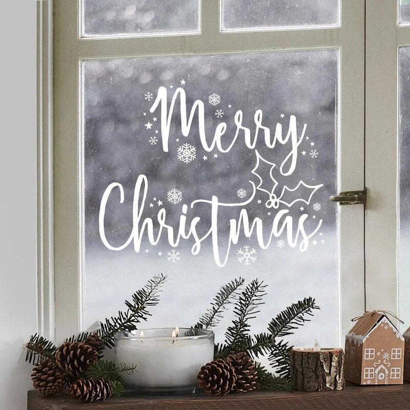 Fenster Aufkleber Merry Christmas