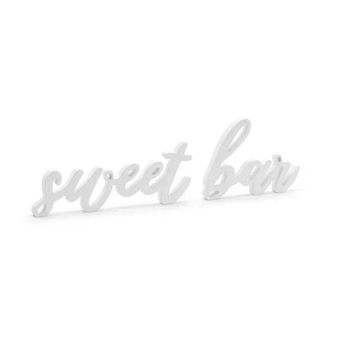 Holz Aufsteller sweet bar für die Candy Bar