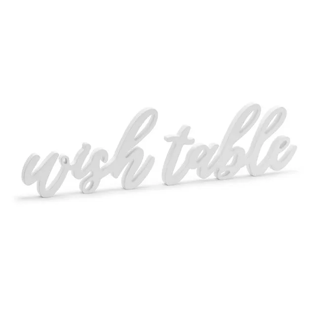 Holz Aufsteller wish table
