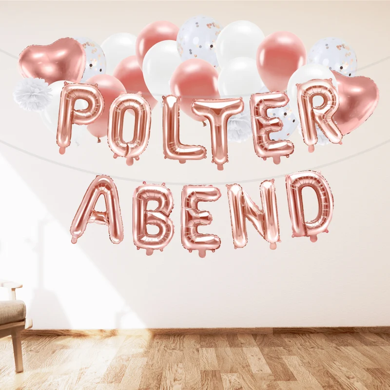 Ballon Deko Set Polterabend (38-teilig)