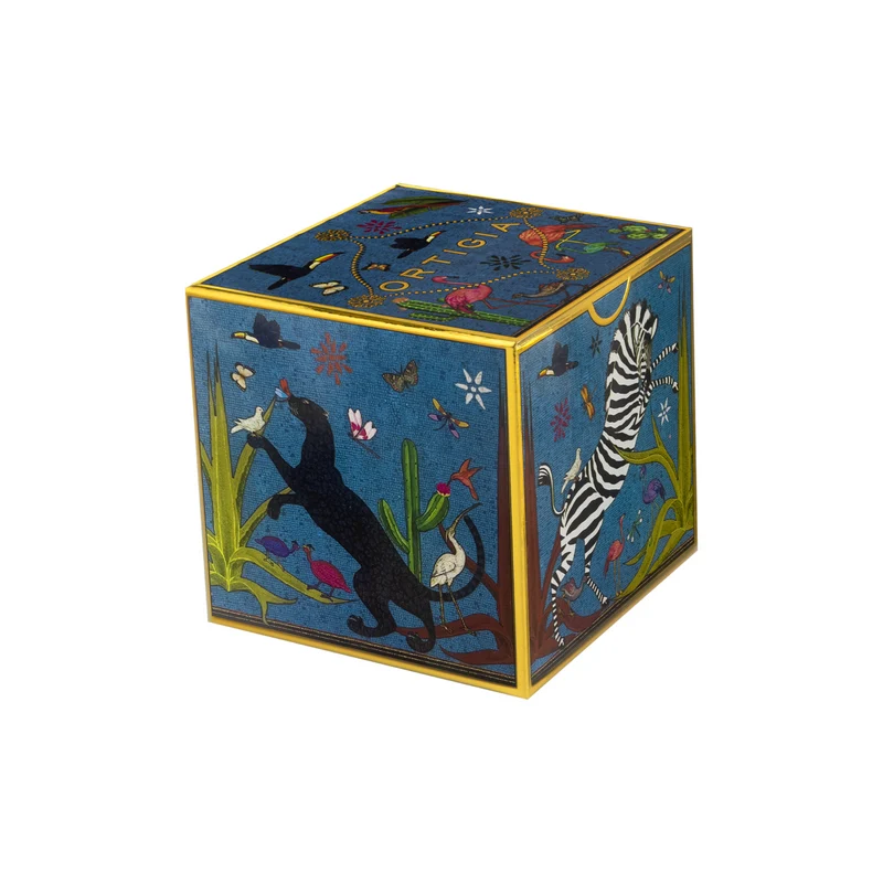 Espressotasse „Tazzina Ceramic Blau“ Jungle-Motiv