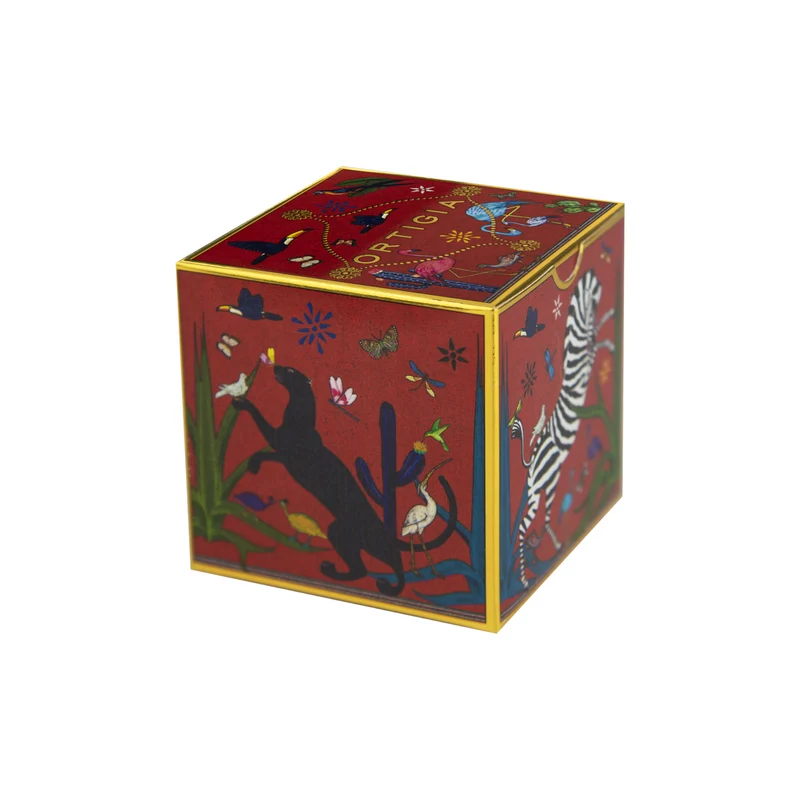 Espressotasse „Tazzina Ceramic Rot“ Jungle-Motiv