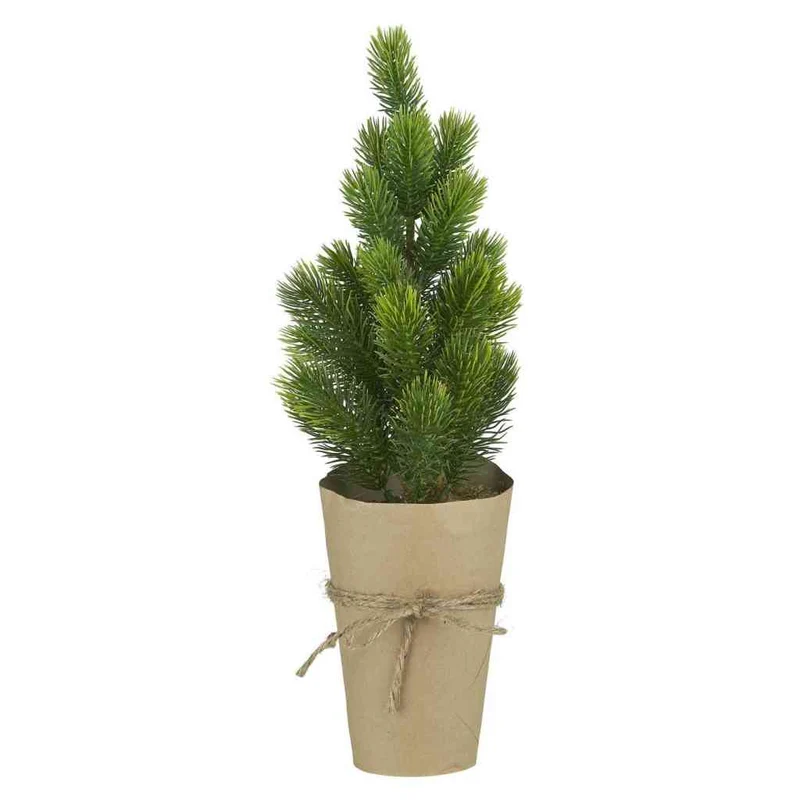FICHTE Baum 42 cm Tannenbaum ☆ Kunstpflanze im Papiertopf Ib Laursen