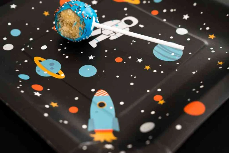 Pappteller 8 Stück Set SPACE Partyteller 23 cm Universum Mottoparty | AVA & YVES