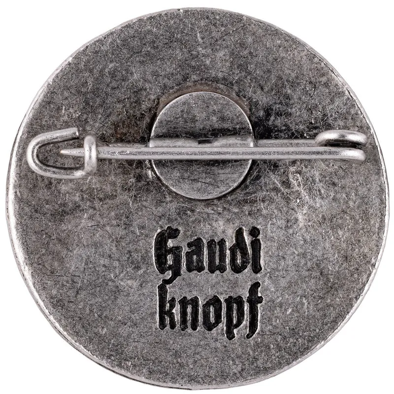 Gaudiknopf Anstecker Es eskaliert eh!