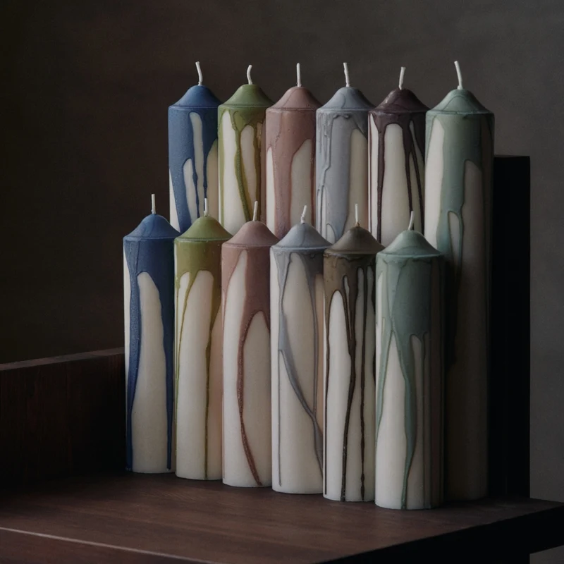 Stumpenkerze Dryp Pillar Candle H30 - ferm LIVING