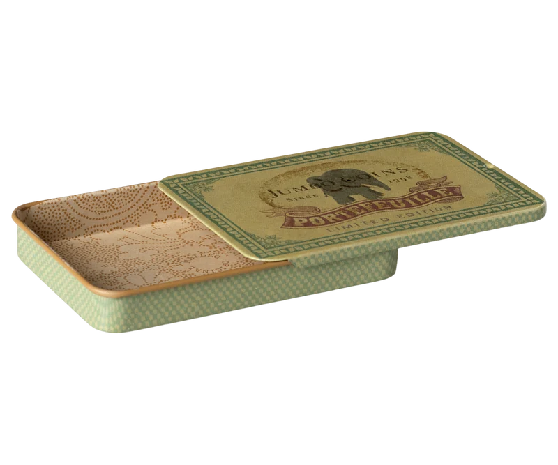Maileg Metallbox mit Schiebedeckel JUMBO COINS Aufbewahrung Dose 9,5x6x1,5 cm