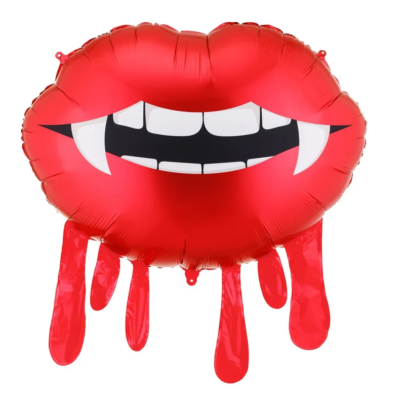 Shape Folienballon "Blutige Lippen" | 92 x 60 cm