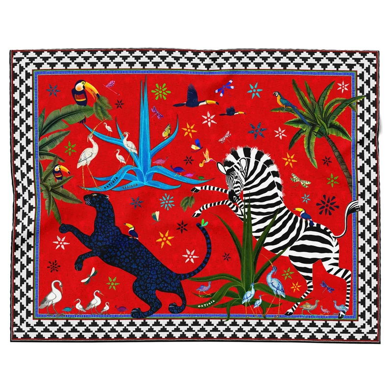 Pareo JUNGLE RED rot