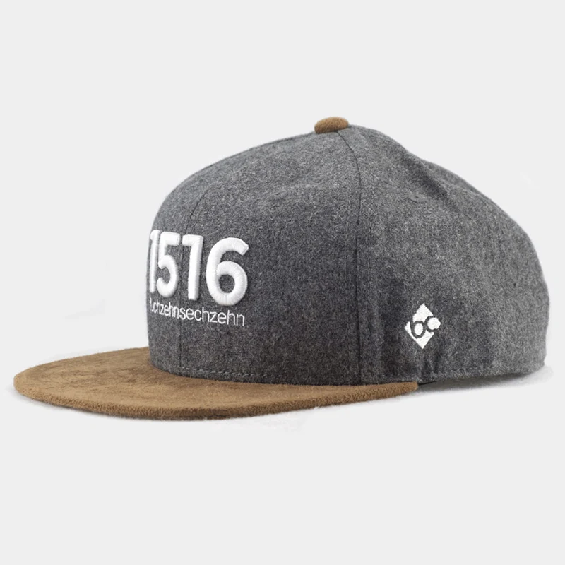 Bavarian Caps 1516 Flanell Cap Grau