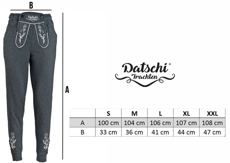 Trachten Jogginghose Lang Braun