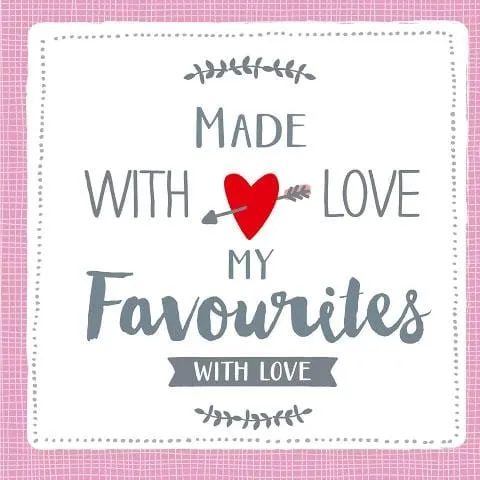 Servietten Made with Love (20 Stück)
