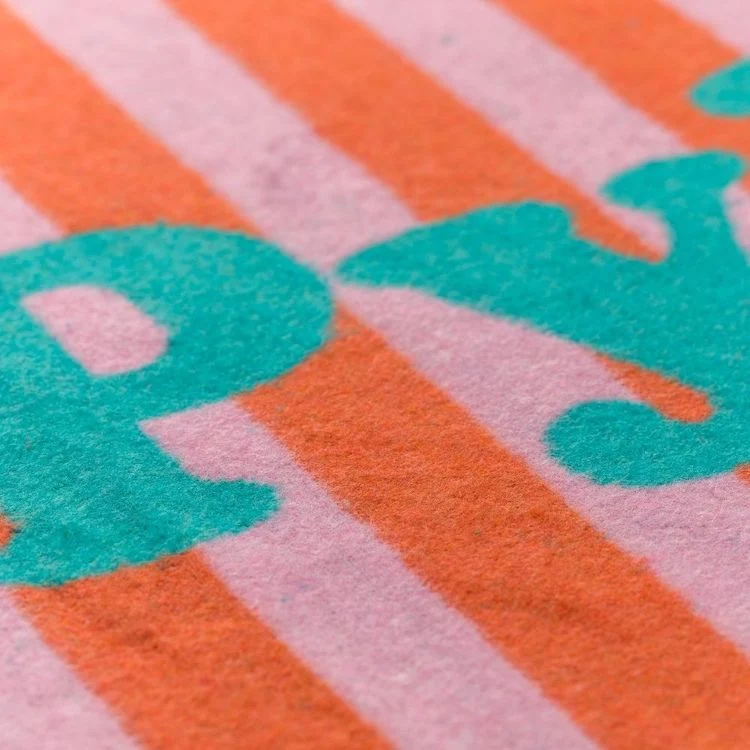 SILVRETTA Flanelldecke Pyjamaparty dunkelorange