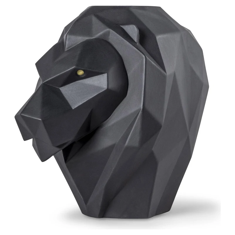Parfümdiffusor LION aus Porzellan in matt schwarz