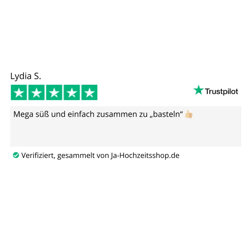 Gastgeschenk Set Wir platzen vor Glück (für 20 Gäste)