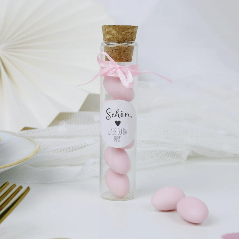 Gastgeschenk Set italienische Mandeln rosa (für 48 Gäste)