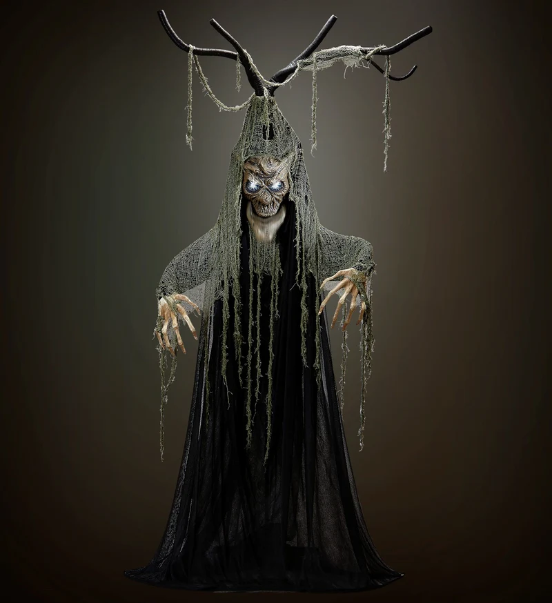 Sprechender Halloweenbaum mit LED 200 cm | Mehrfarbig - Halloween