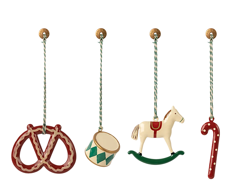 Maileg Anhänger 4er Set PETERs CHRISTMAS Baumschmuck Ornamente Advent