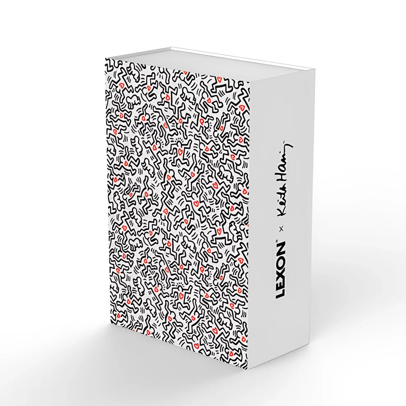 Geschenkset Lexon x Keith Haring LOVE WHITE