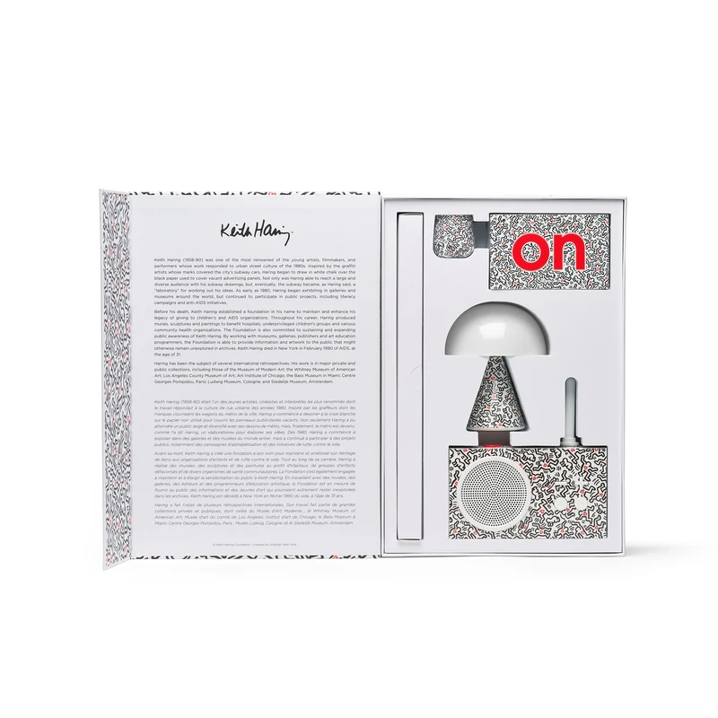 Geschenkset Lexon x Keith Haring LOVE WHITE