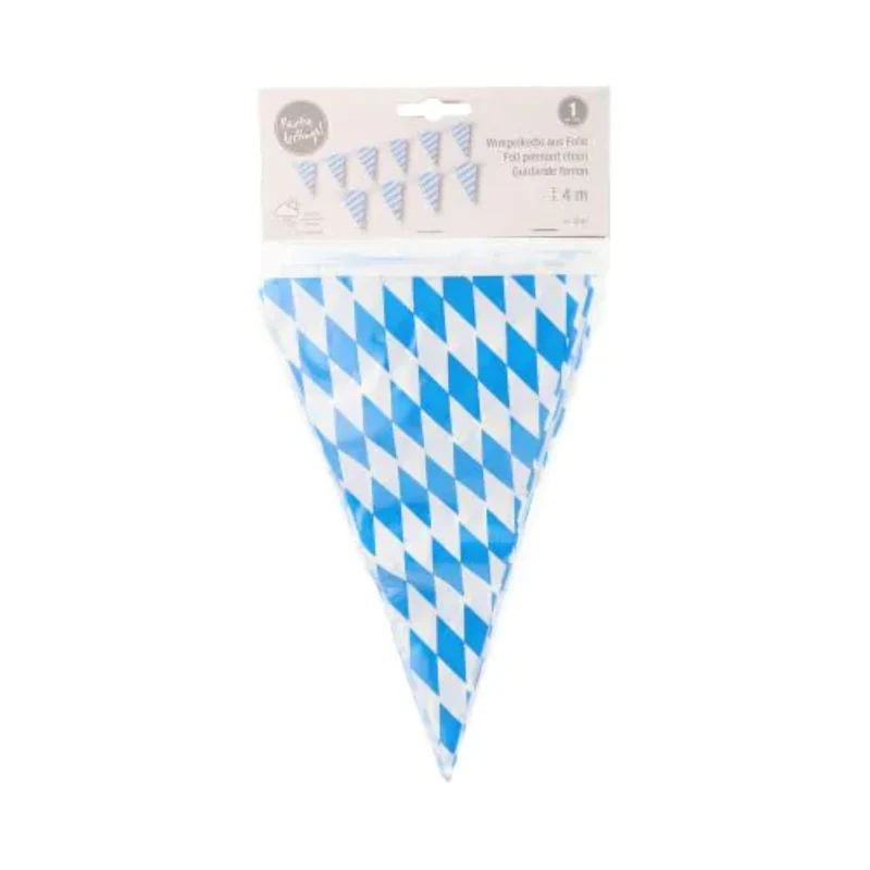 Wimpelkette "Bayrisch Blau" 4 m | wetterfest