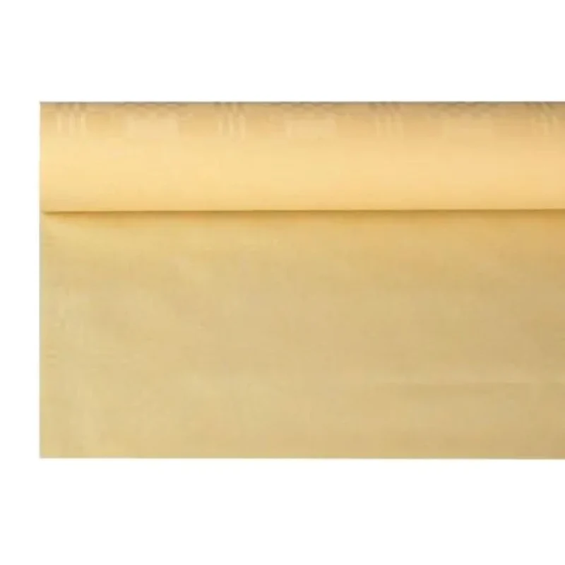 Tischdecke Papier Damastprägung 8x1,2m | Creme