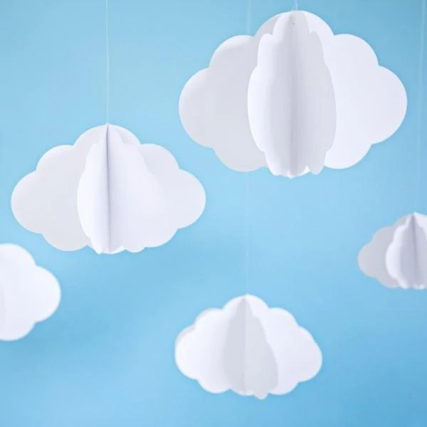 Deko Wolken (3 Stück)