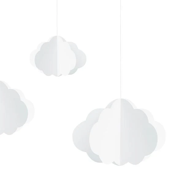 Deko Wolken (3 Stück)