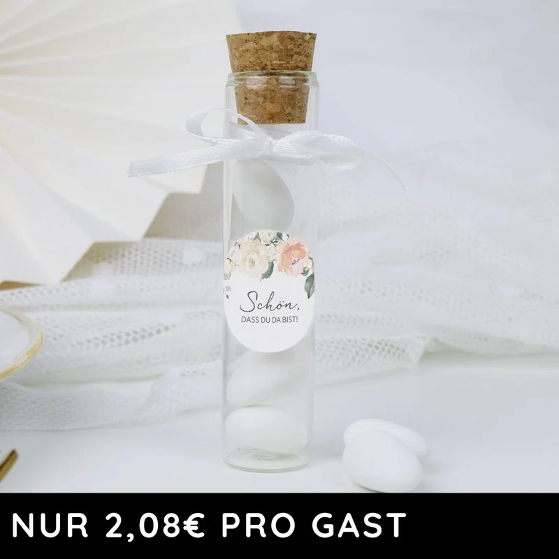 Gastgeschenk Set italienische Mandeln weiß (für 48 Gäste)