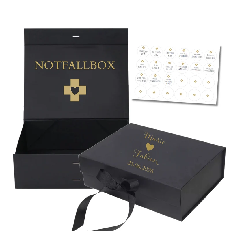 Personalisierte Box Notfallkörbchen zur Hochzeit