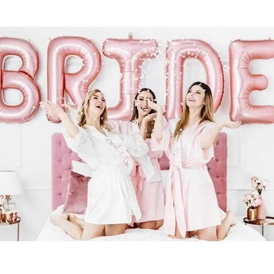 XL Folienballon Bride rosegold