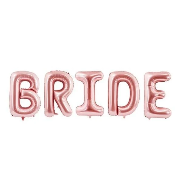 XL Folienballon Bride rosegold
