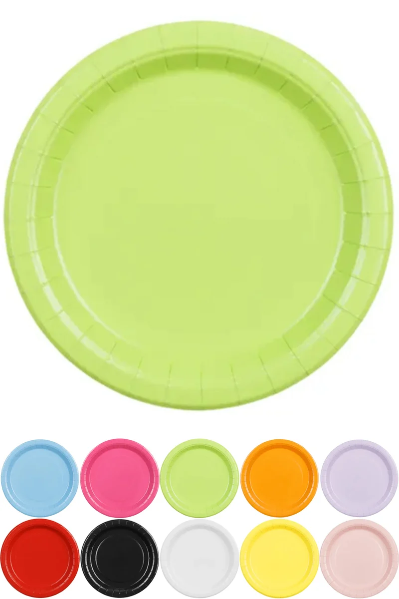 Pappteller 23cm/6 Stk. | Unifarben
